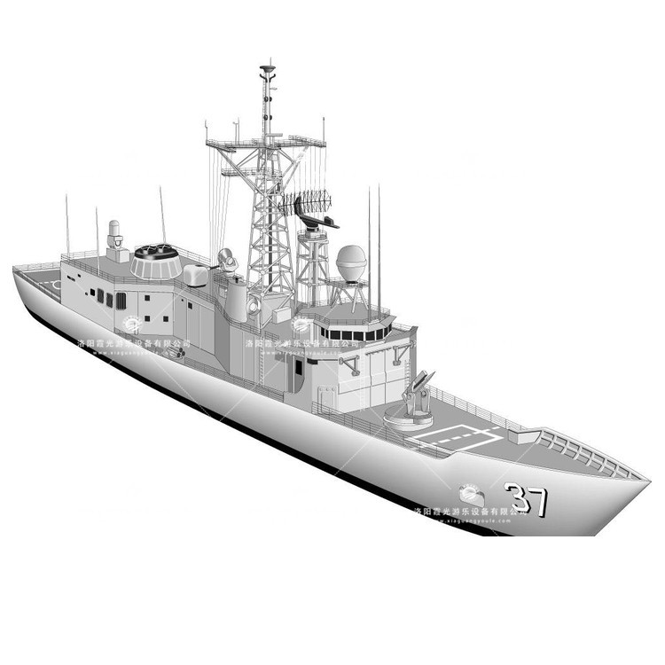 新竹镇充气侦查船模型
